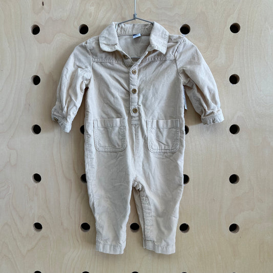 Cream Cord  Coveralls