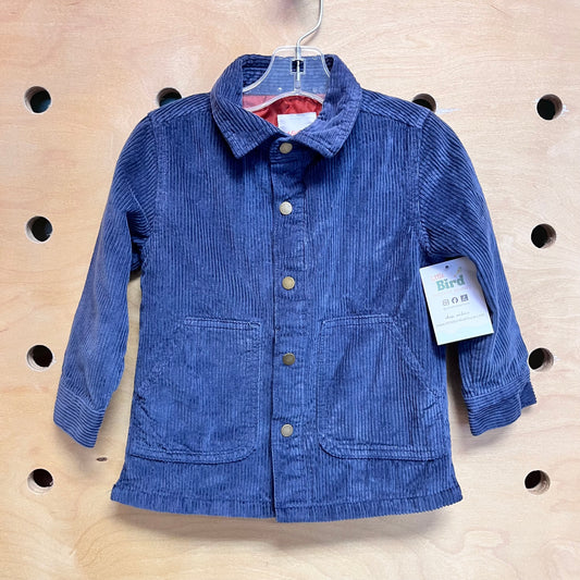Blue Cord Snap Jacket