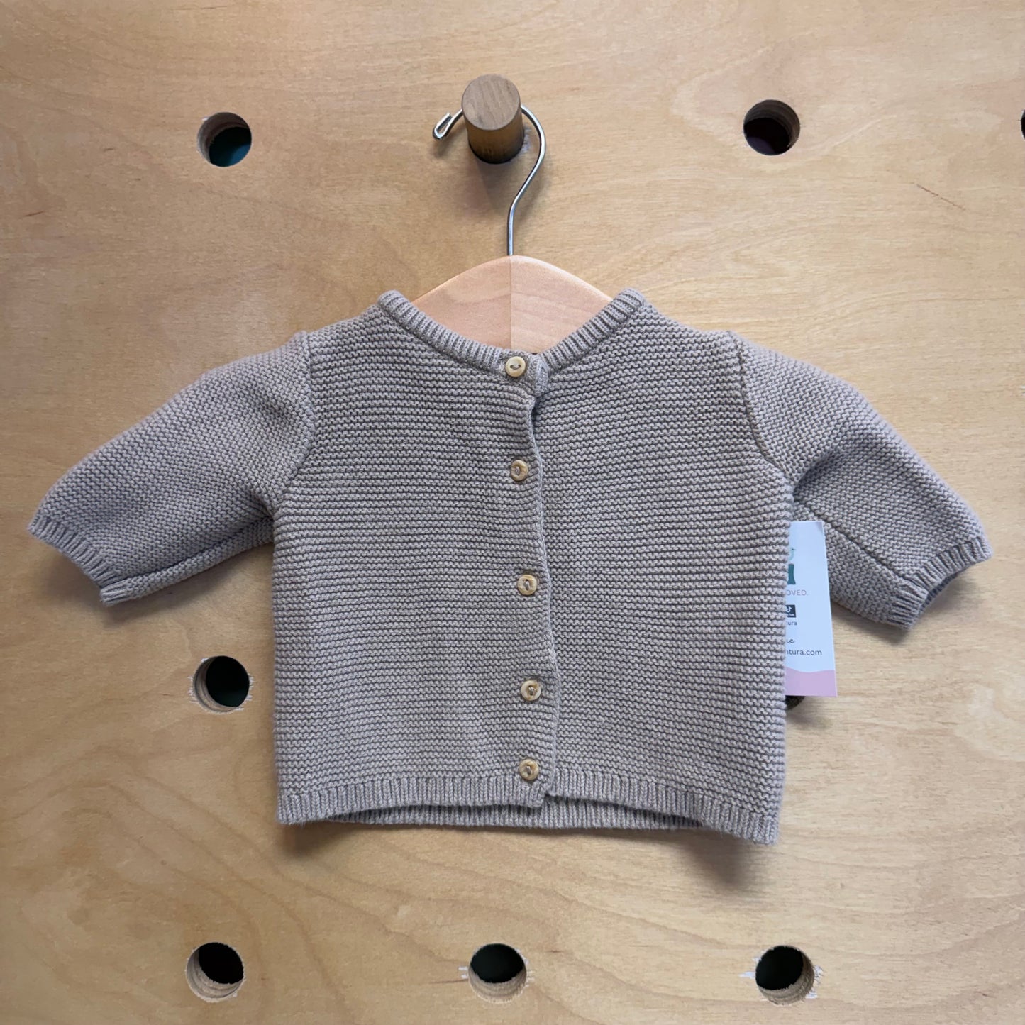 Brown Knit Cardigan