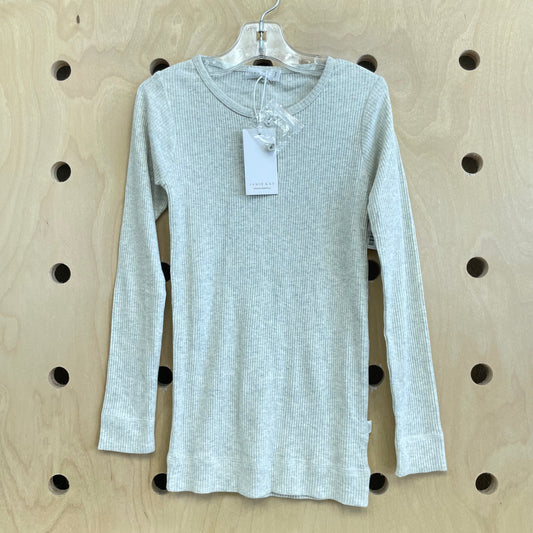 Grey Ribbed Organic Long Sleeve NEW!