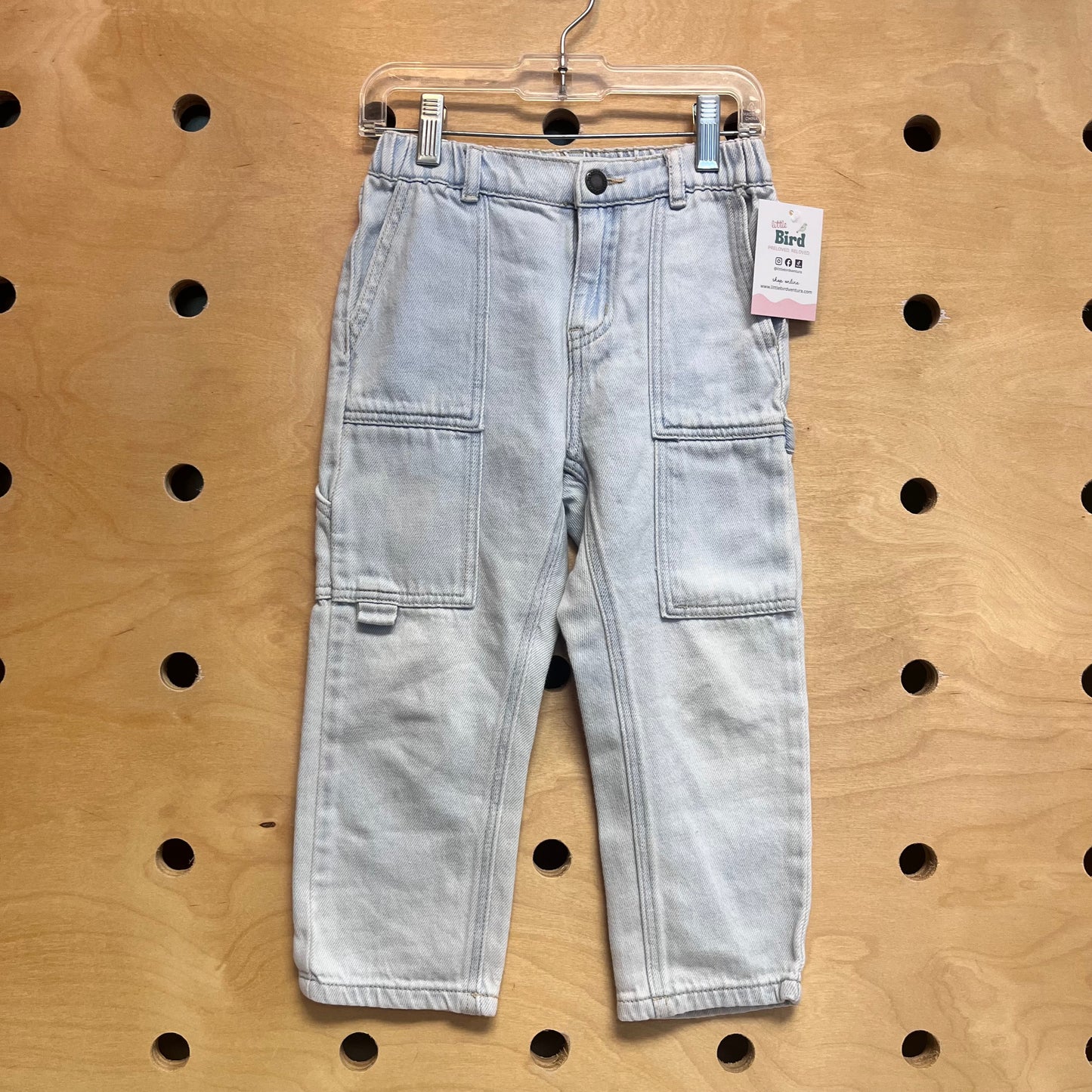 Light Wash Straight Leg Denim