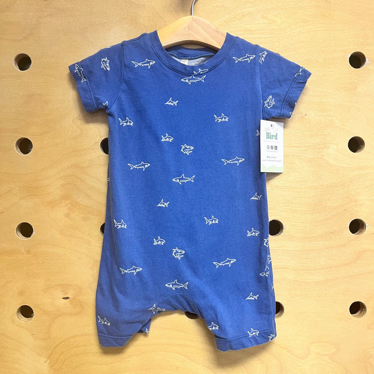 Blue/White Sharks Romper