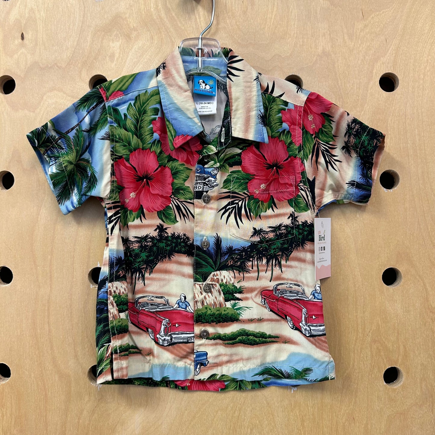 Silky Aloha Dog Button Up