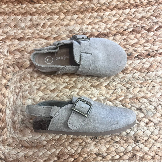 Taupe Suede Berlin Clogs