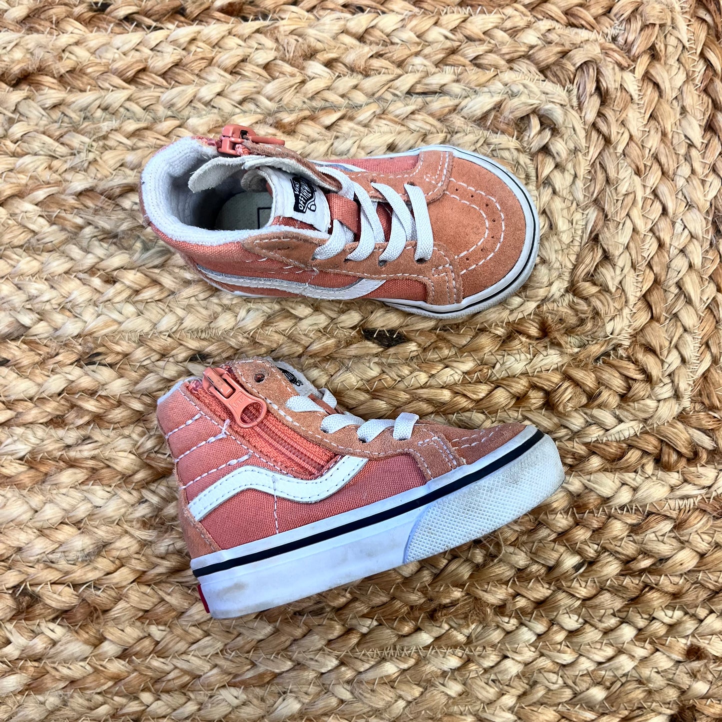 Peach Zip Sk8 High-Tops