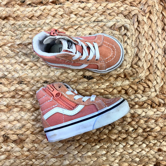 Peach Zip Sk8 High-Tops