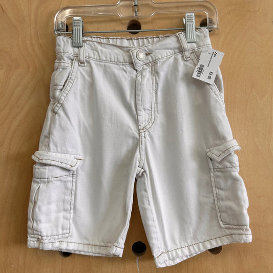 White Denim Cargo Shorts