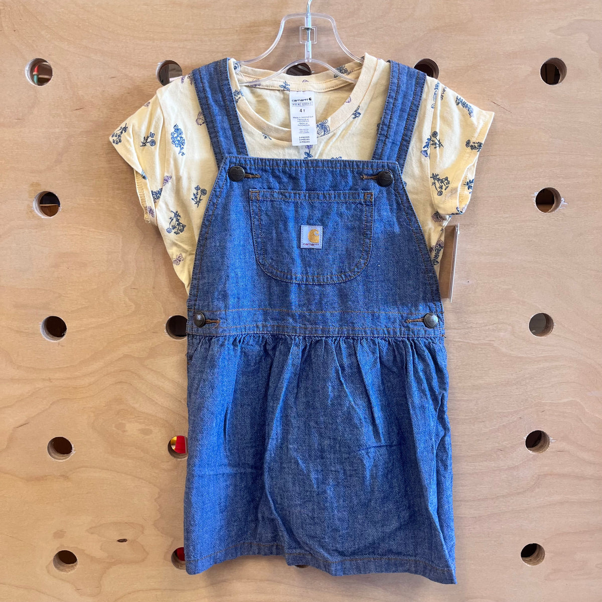Yellow Butterfly Chambray Jumper