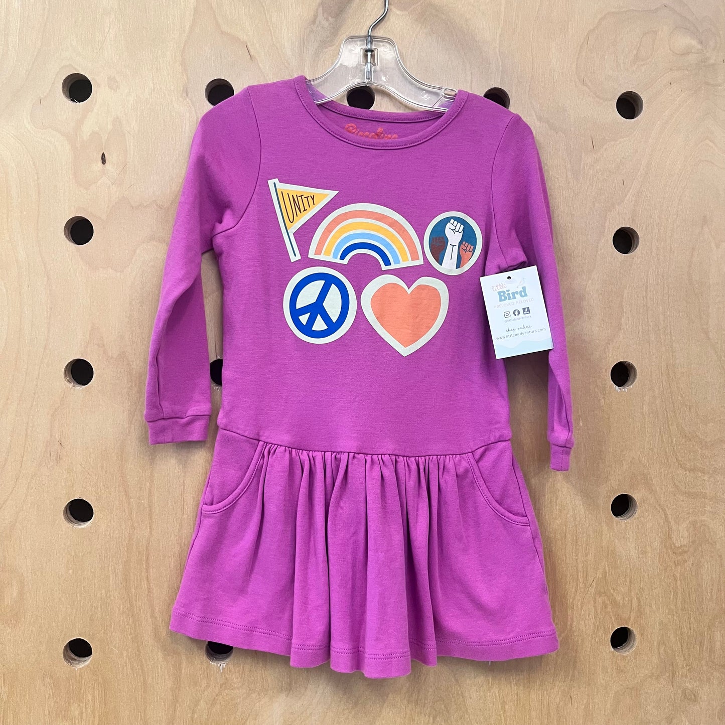 Pink 'Unity' Cotton Dress