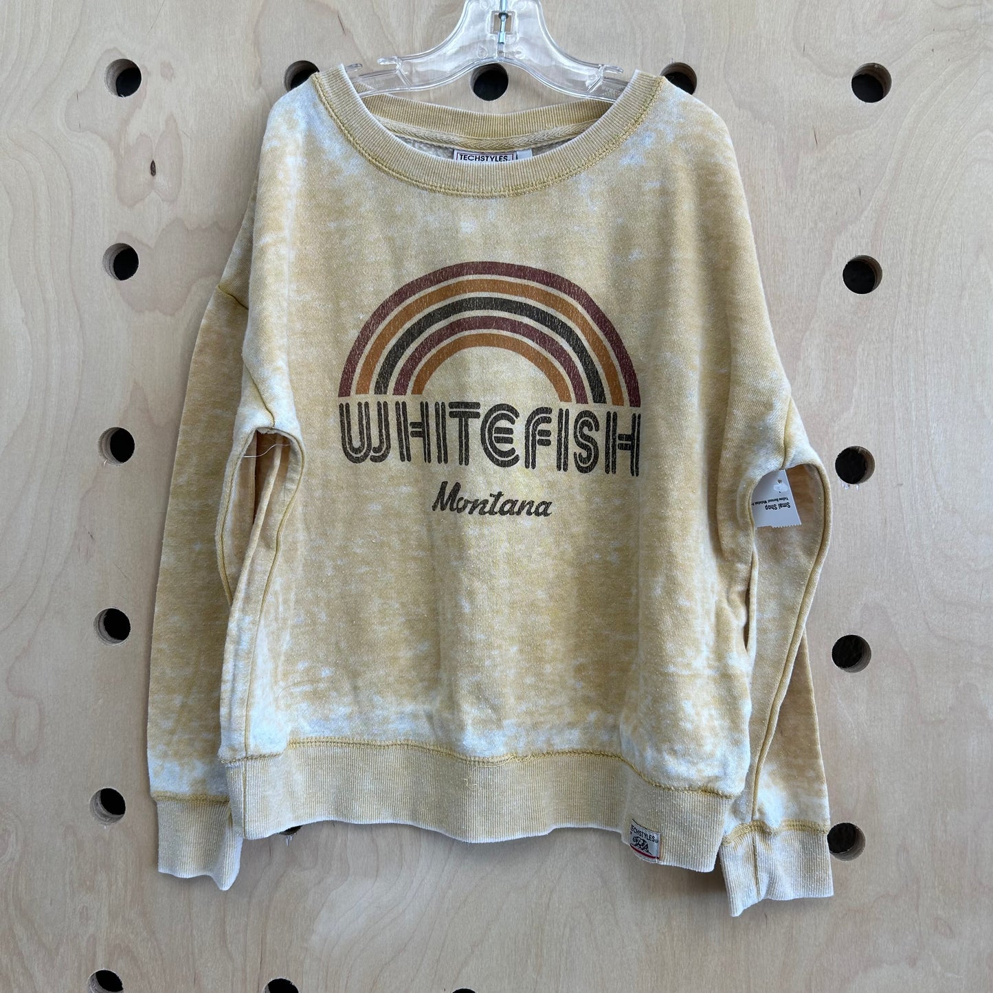 Yellow Burnout Whitefish Pullover