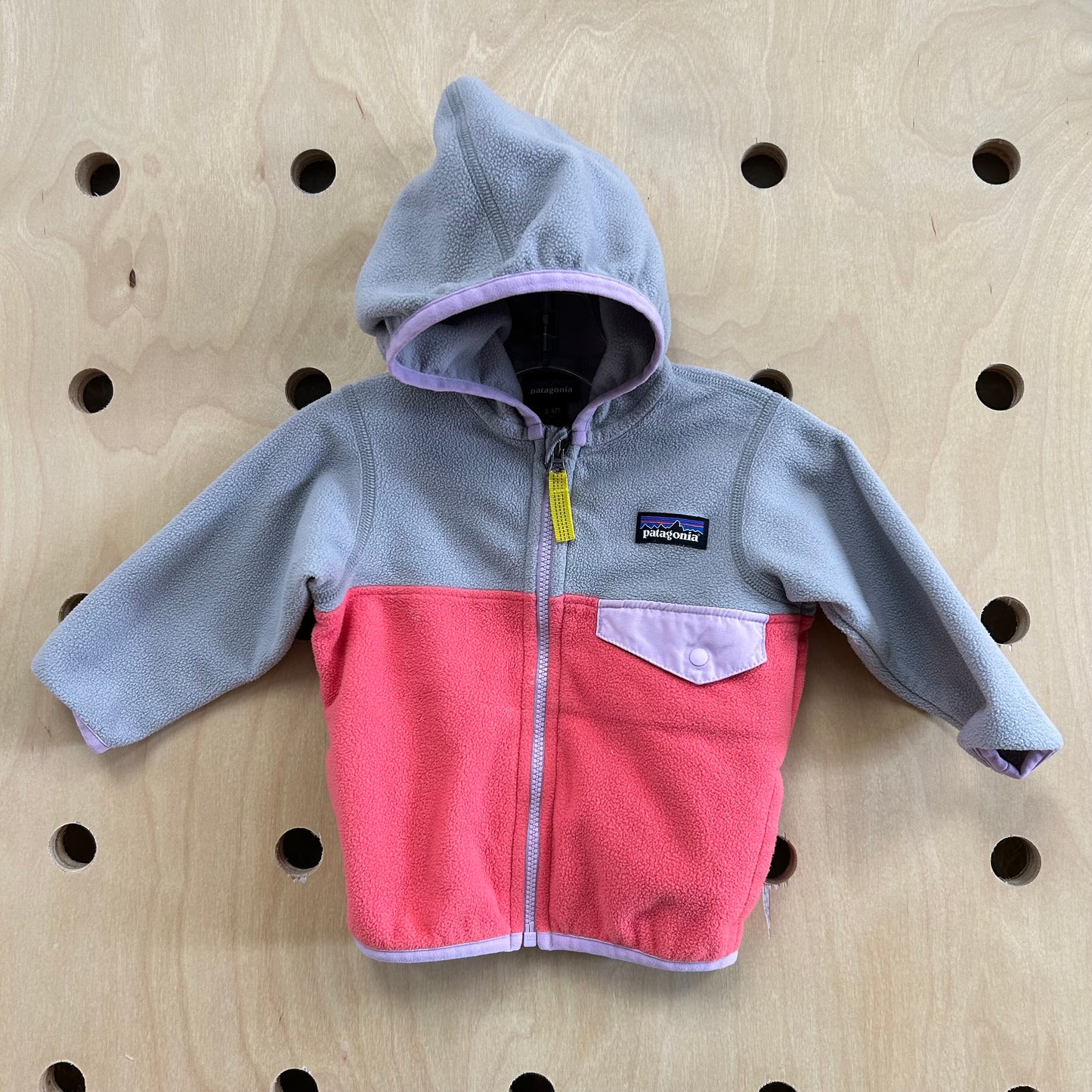 Pink & Grey Micro D Snap-T Jacket