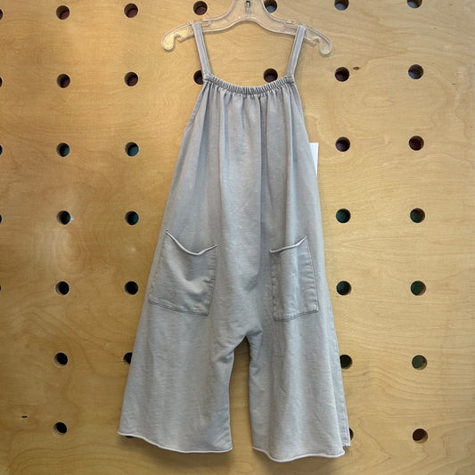 Grey Wide Leg Bubble Romper