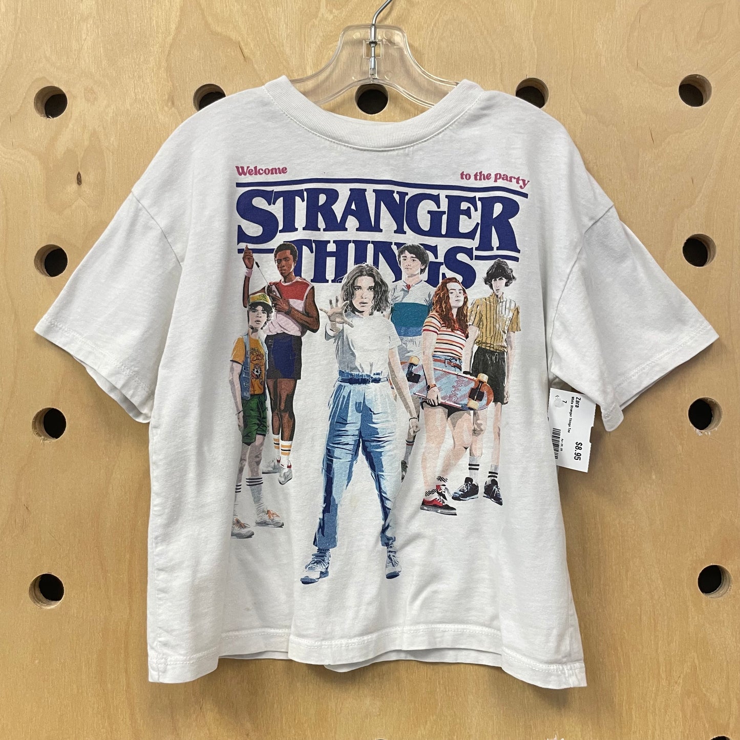 White Stranger Things Tee