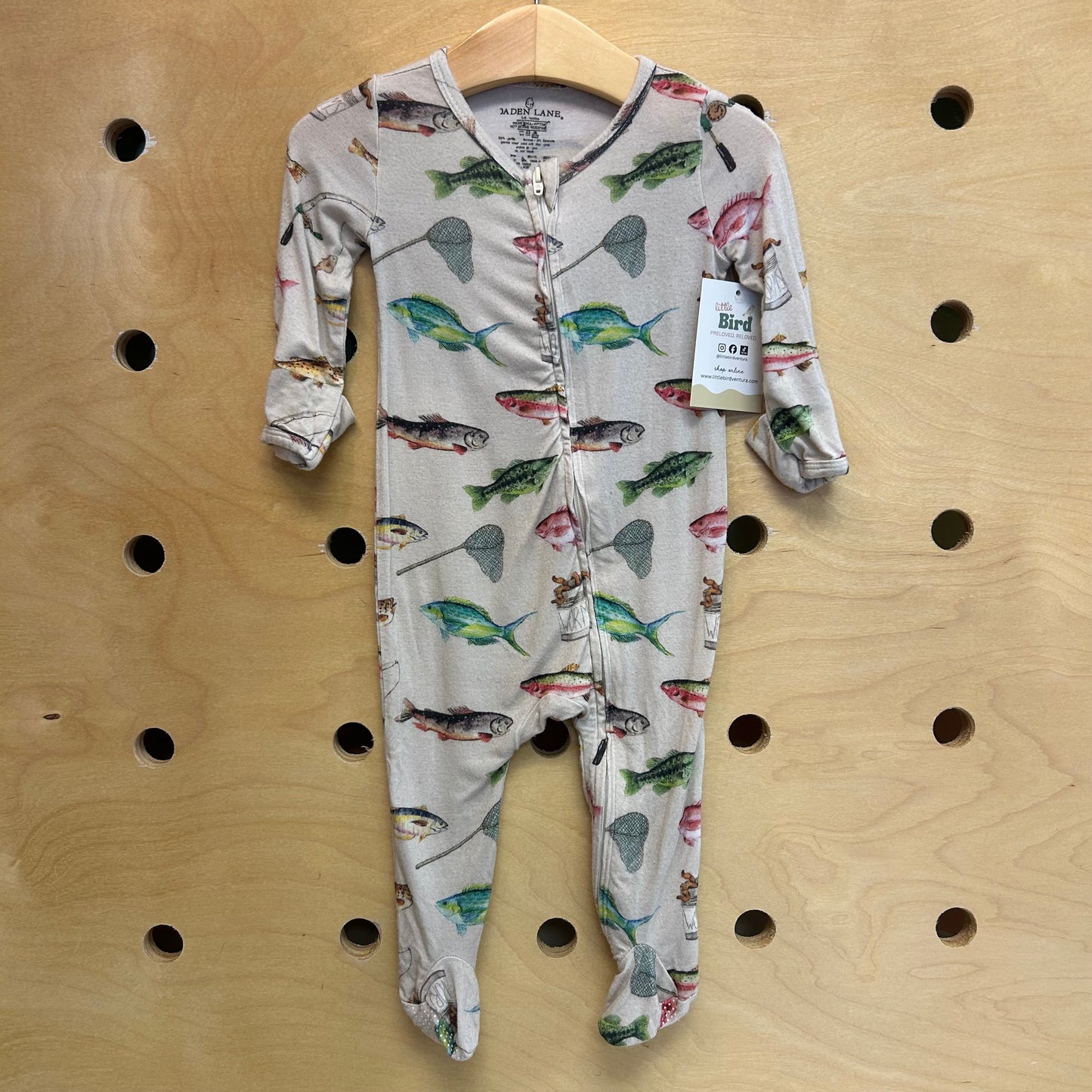 Beige Bamboo Fishing Footies