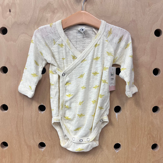 Organic Yellow Bee Pointelle Bodysuit