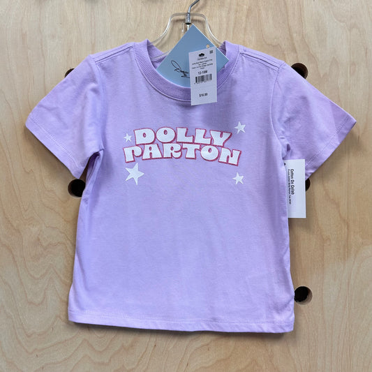 Purple Glitter Dolly Parton Tee NEW!