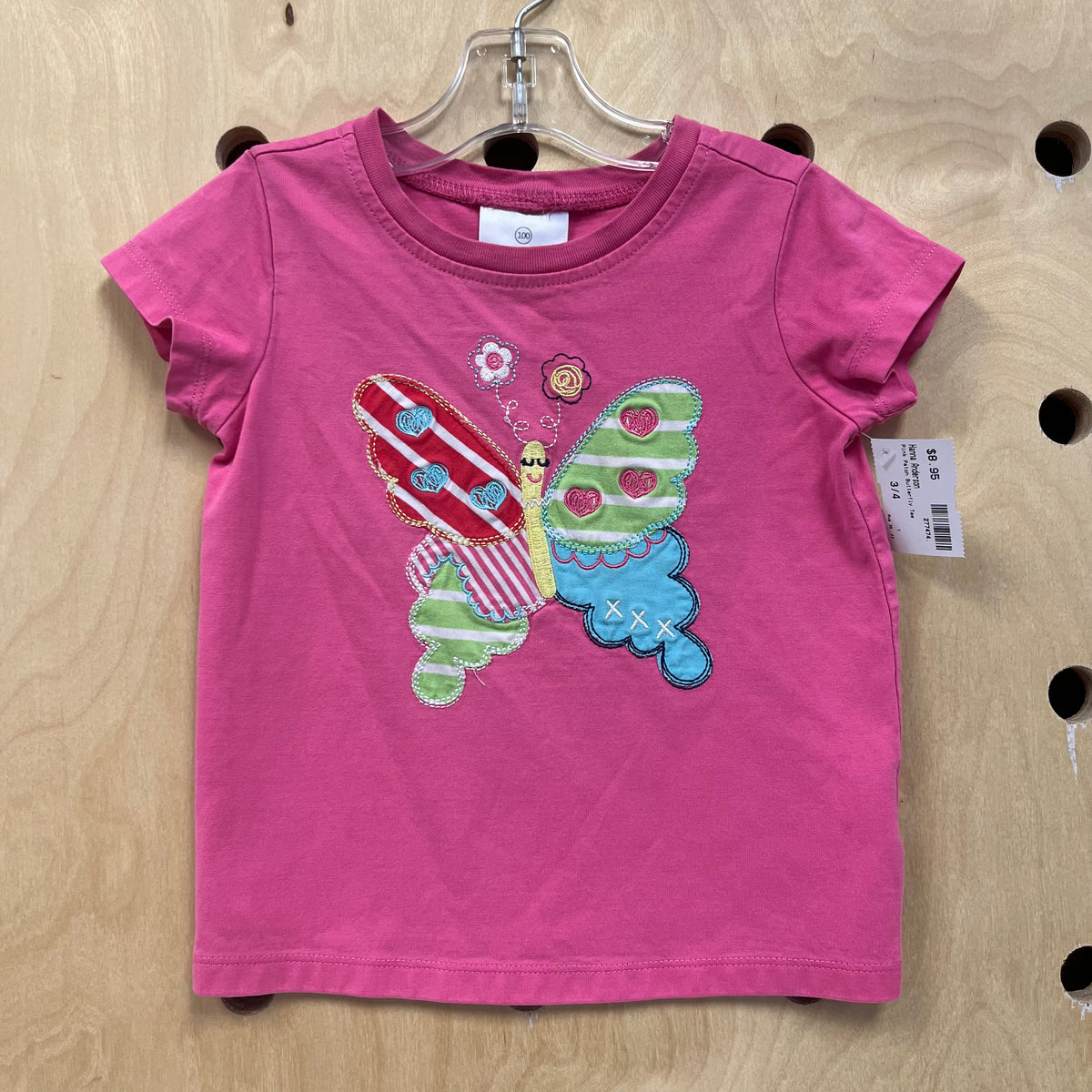 Pink Patch Butterfly Tee