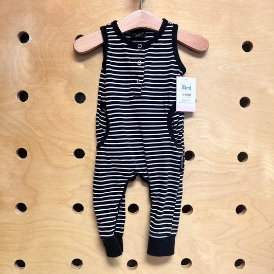 B&W Striped Romper