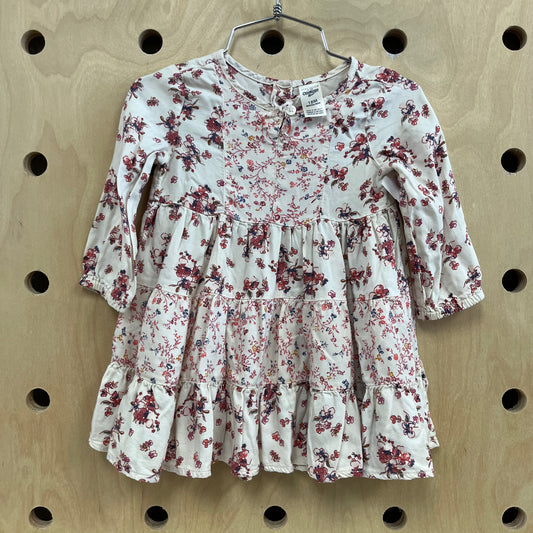 Cream Floral Dress