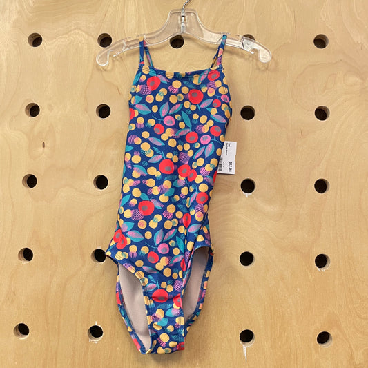 Blue Floral Swimsuit
