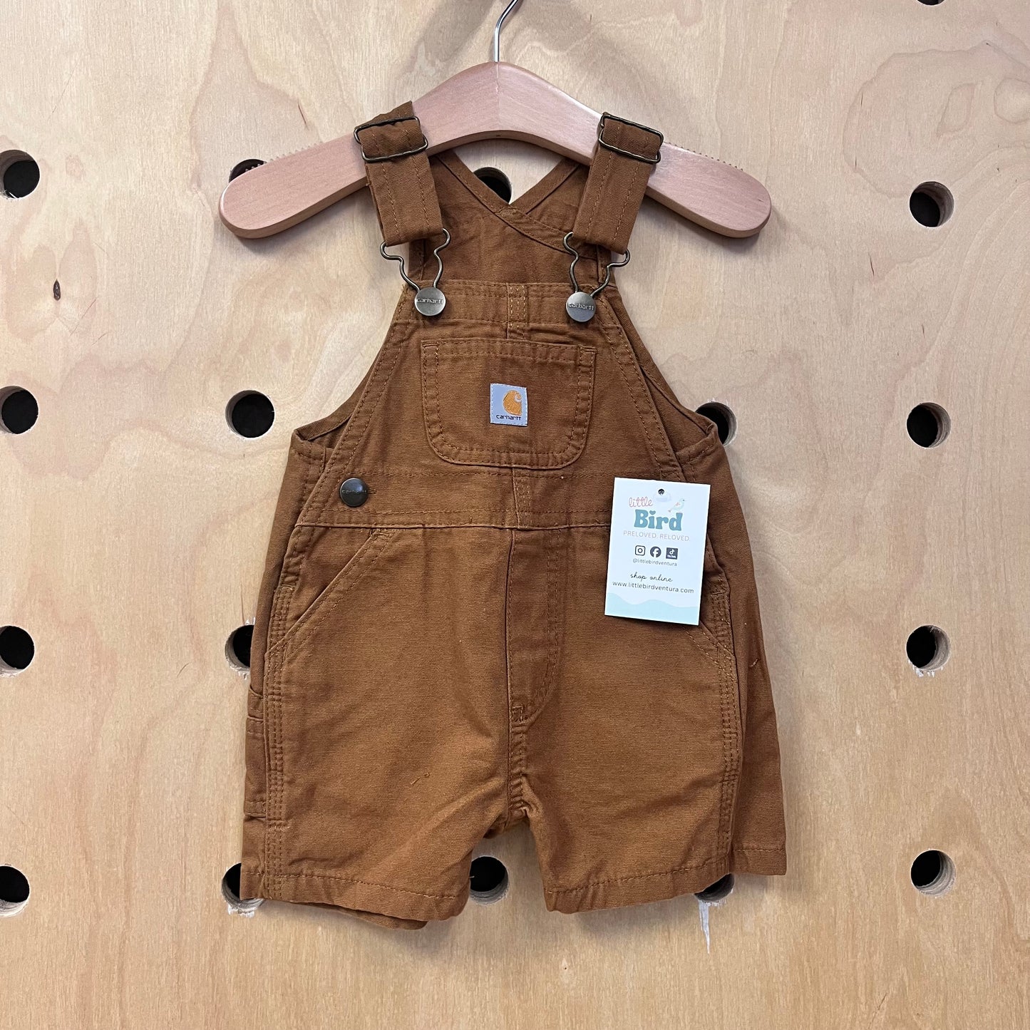 Brown Cotton Overalls