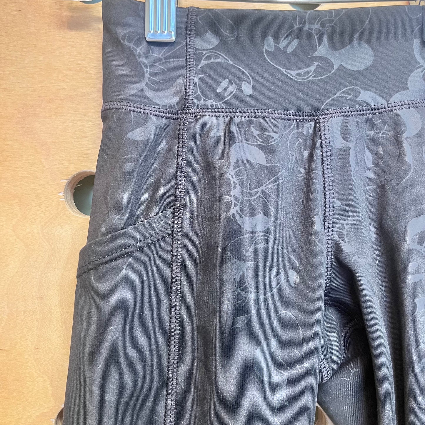 Black Minnie Mouse Athletic Leggings
