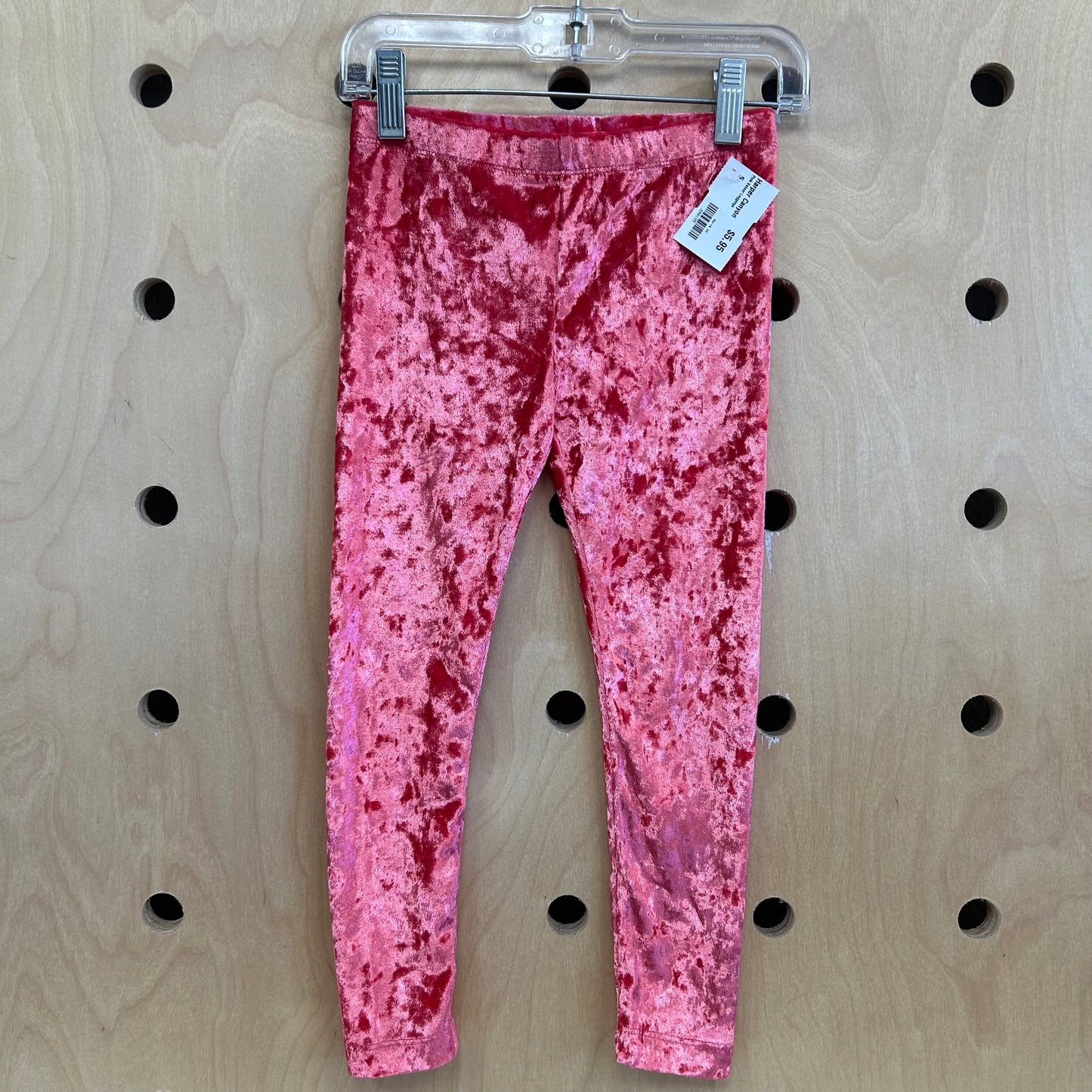 Pink Velour Leggings