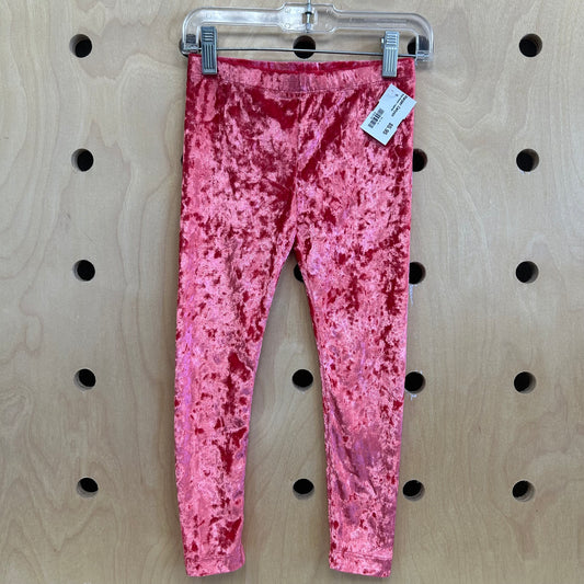 Pink Velour Leggings