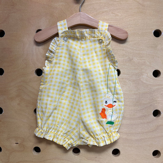 Yellow Duck Ruffle Romper