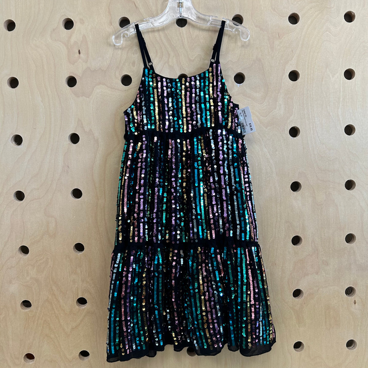 Black+Colorful Sequins Dress NEW!