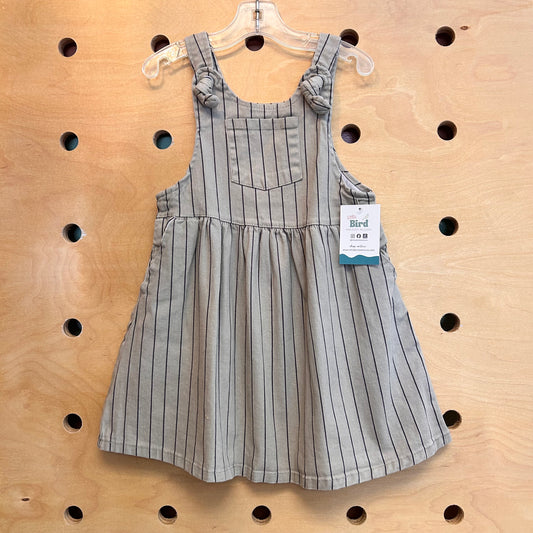 Green & Navy Stiped Dress