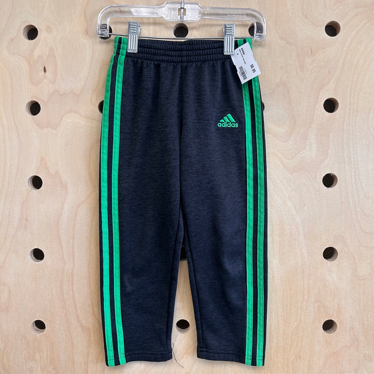Black & Green Track Pants