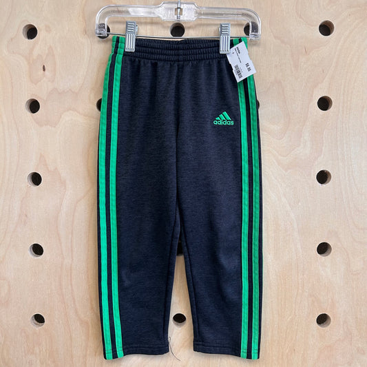 Black & Green Track Pants