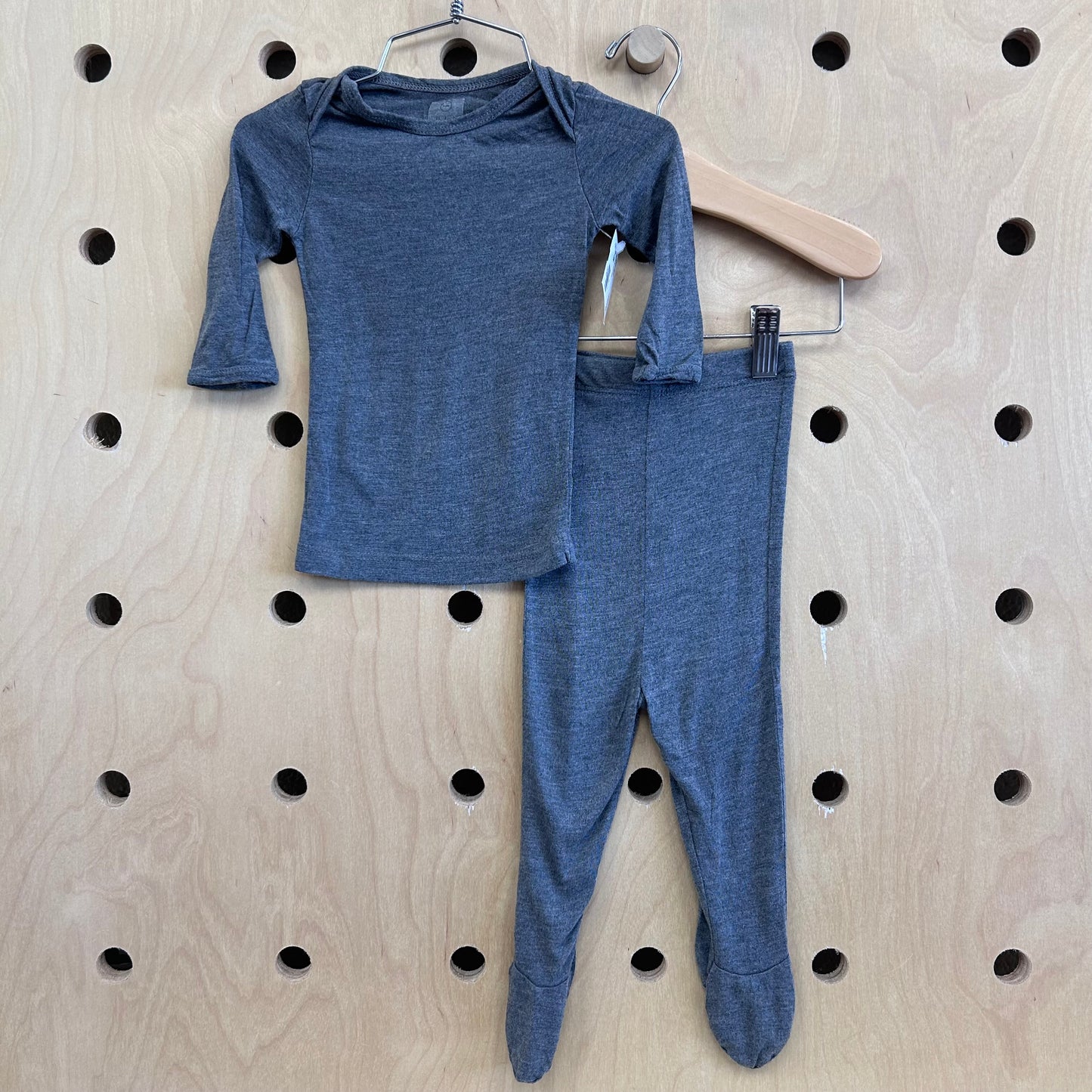 Grey Modal Footie Outfit