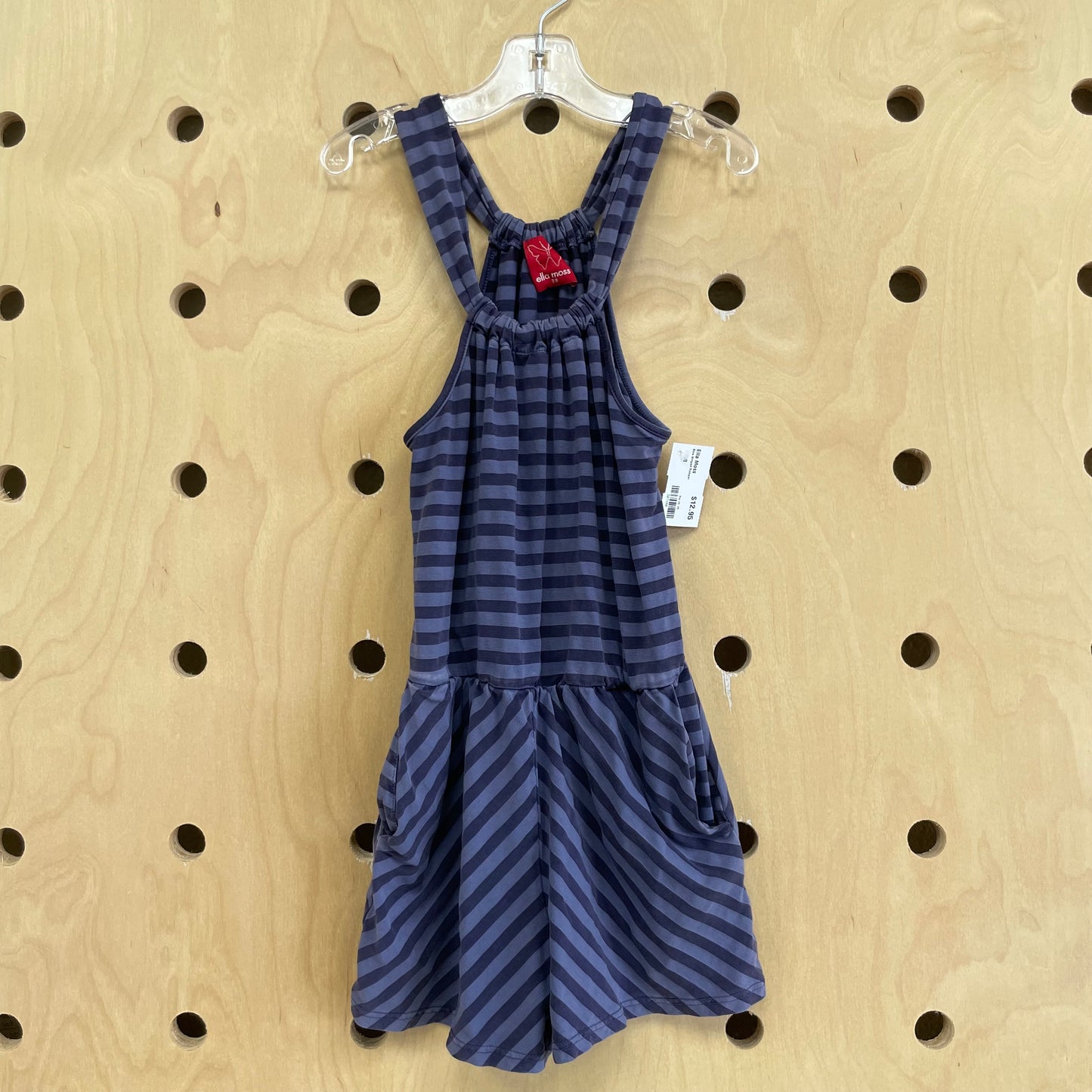 Blue Striped Romper