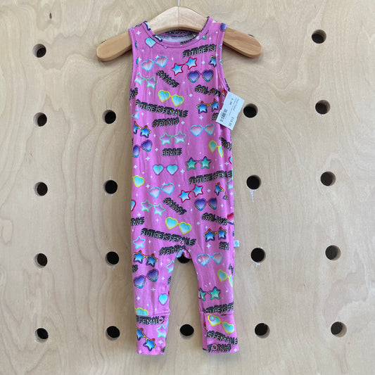 Pink Bamboo Girl Power Romper