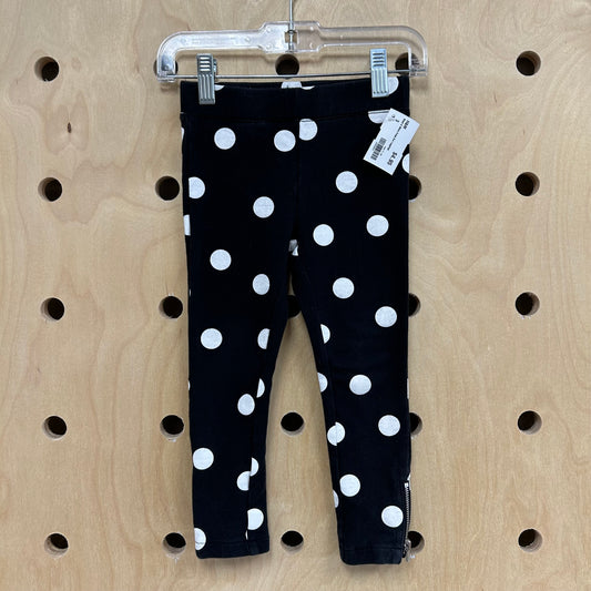 Black & White Polka Dot Leggings
