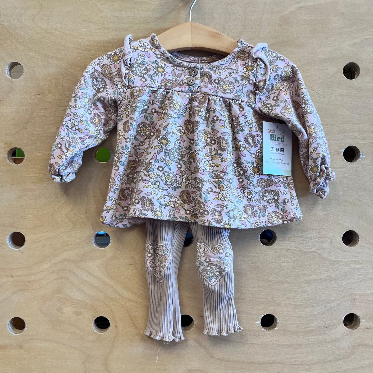 Pink/Brown Floral Outfit