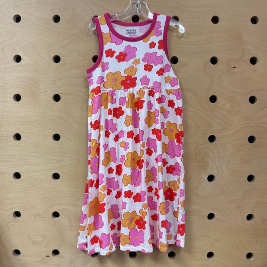 Cream & Pink Floral Dress NEW!