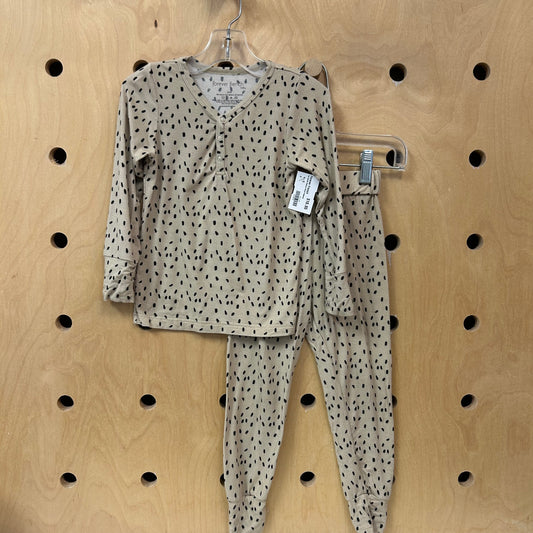 Tan Spotty Bamboo Blend Pajamas