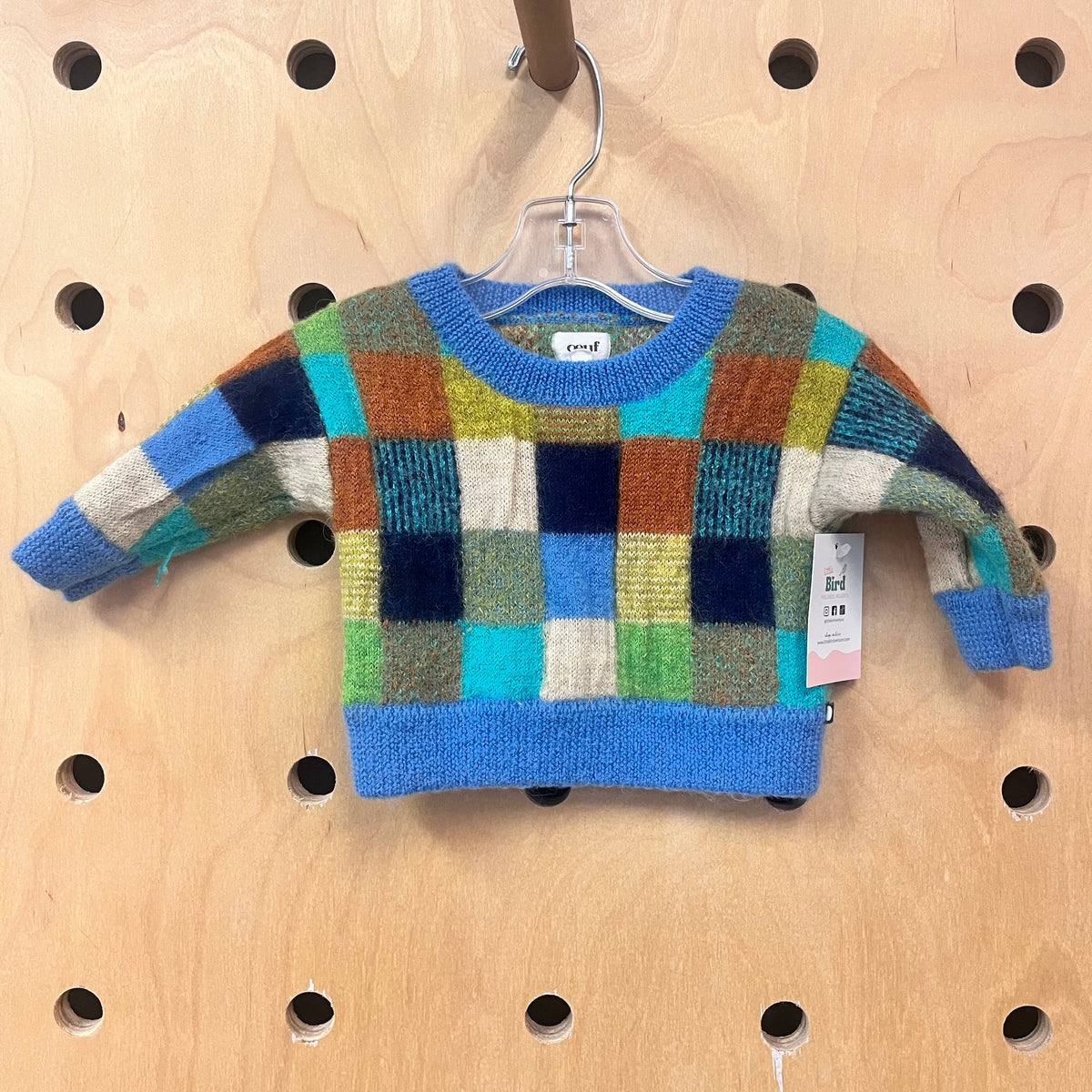Squares Baby Alpaca Sweater