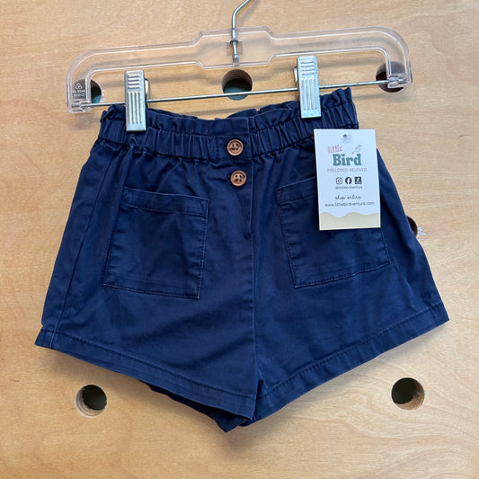 Blue Front Pocket Pull On Shorts