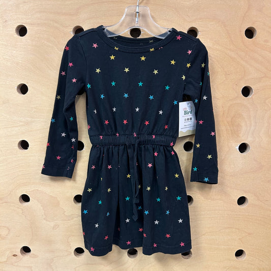 Black/Colorful Stars Dress