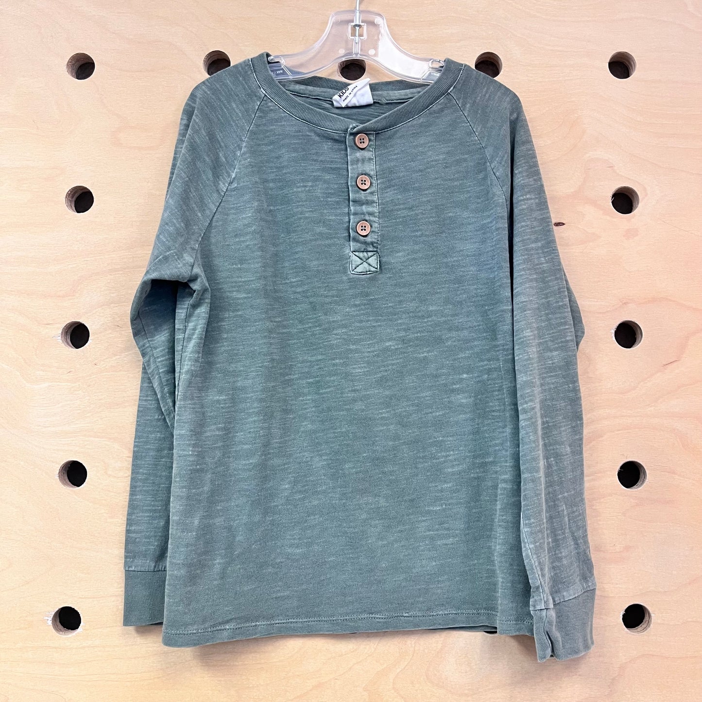 Green Henley Long Sleeve