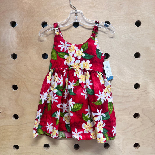 Red/Yellow Hawaiian Dress