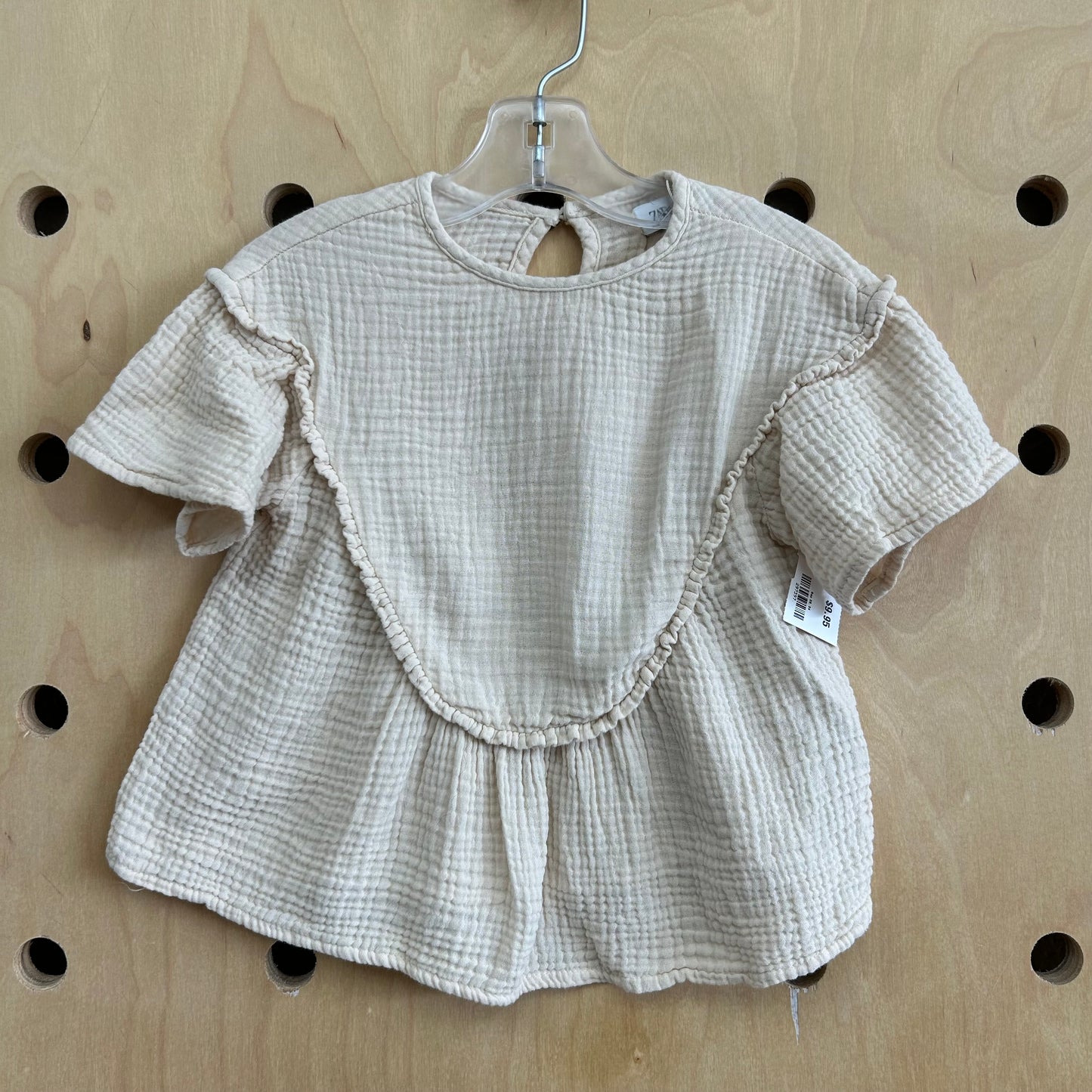 Cream Gauze Top