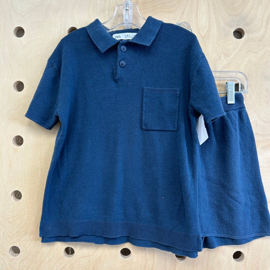 Navy Knit Polo Outfit