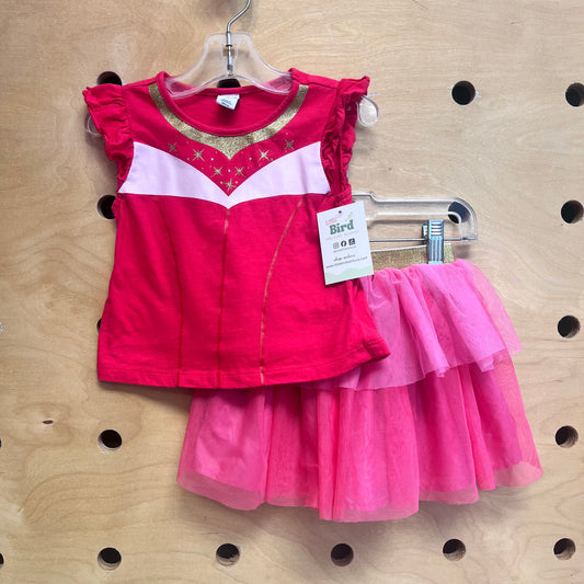Aurora Pink Sparkle Tank/Tulle Skirt