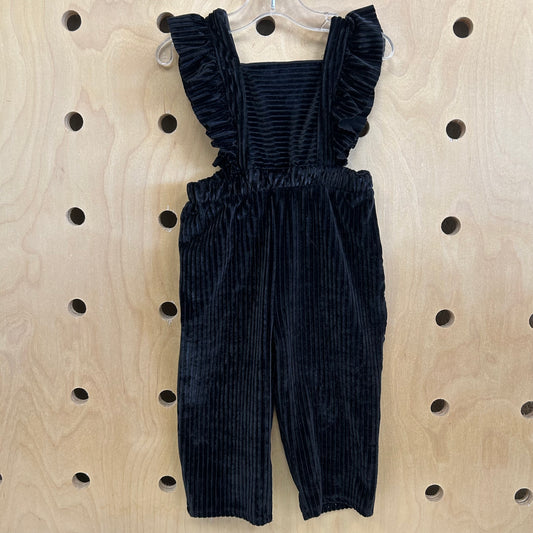 Black Velour Jumpsuit