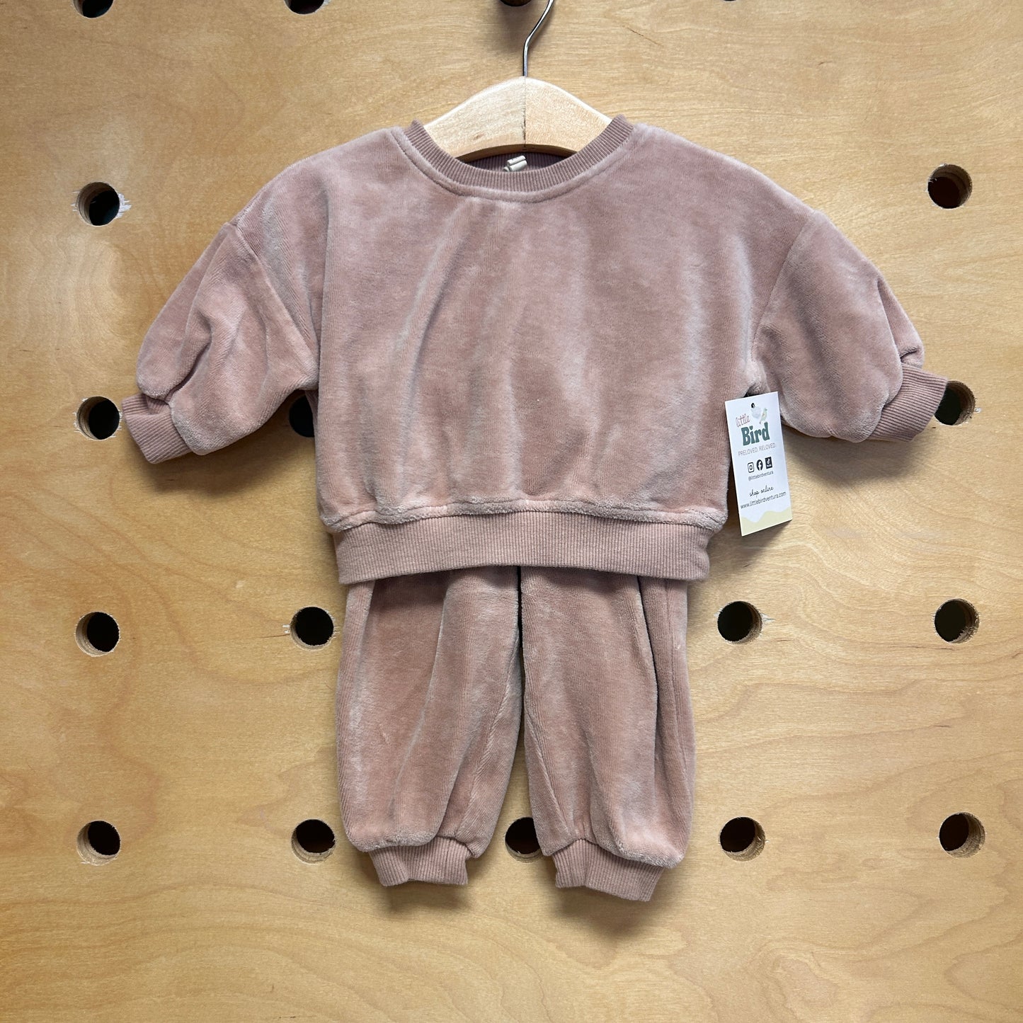 Tan Velour Outfit